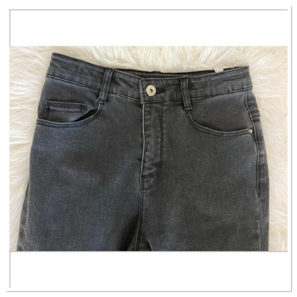 Ikks Flare Jeans Black Wash Size 24 - Picture 3 of 8